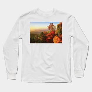 Blue Ridge Mountains From Bluff Mountain Overlook Long Sleeve T-Shirt